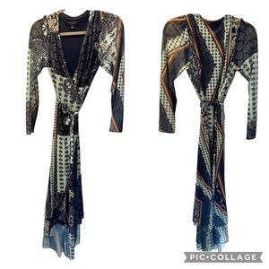 Wrap Around Maxi Dress Size 10 Medium